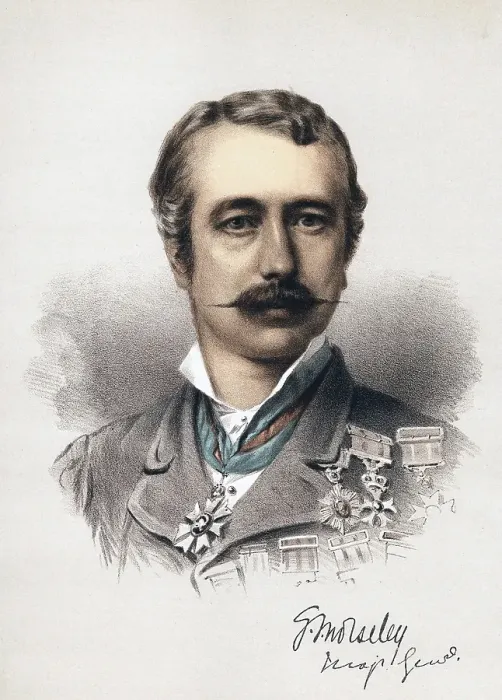 Framed Print : Garnet Joseph Wolseley, Viscount Wolseley (1833-1913), Irish-born English soldier, c. 1880. Commander-in-Chief of the British Army (1890-95). Arrived in Khartoum in 1885 too late to relieve General Gordon. From the Modern Portrait Gallery