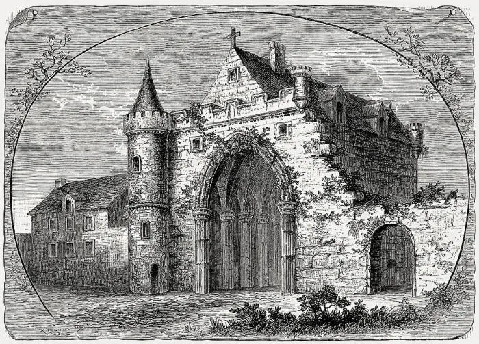 Framed Print : Gate of Holyrood Abbey, Edinburgh Framed Print : Gate of Holyrood Abbey, Edinburgh