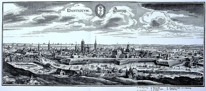 Framed Print : Gdansk in the Middle Ages, today Poland