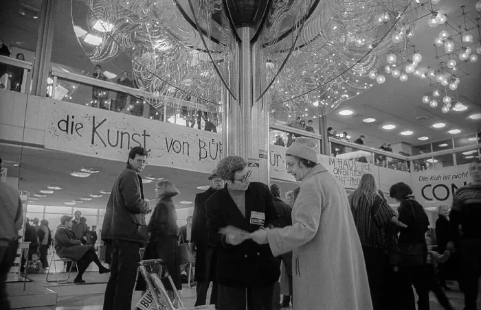Framed Print : GDR, Berlin, 04.03.1990, demand for cultural use