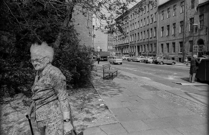 Framed Print : GDR, Berlin, 07. 05. 1989, Krausnickstrasse