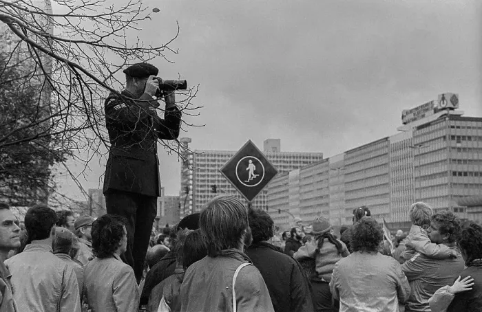 Framed Print : GDR, Berlin, 07. 10. 1988, NVA military parade for the 39th Republic Day