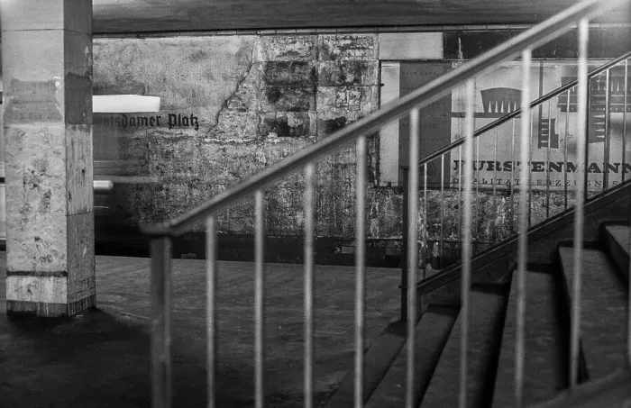 Framed Print : GDR, Berlin, 17 June 1990, Potsdamer Platz S-Bahn station Framed Print : GDR, Berlin, 17 June 1990, Potsdamer Platz S-Bahn station