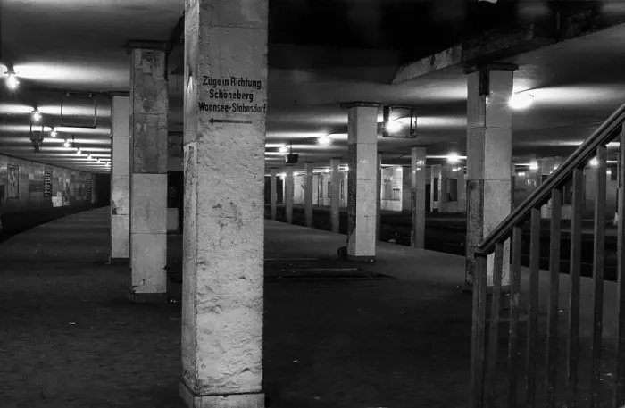 Framed Print : GDR, Berlin, 17 June 1990, Potsdamer Platz S-Bahn station Framed Print : GDR, Berlin, 17 June 1990, Potsdamer Platz S-Bahn station
