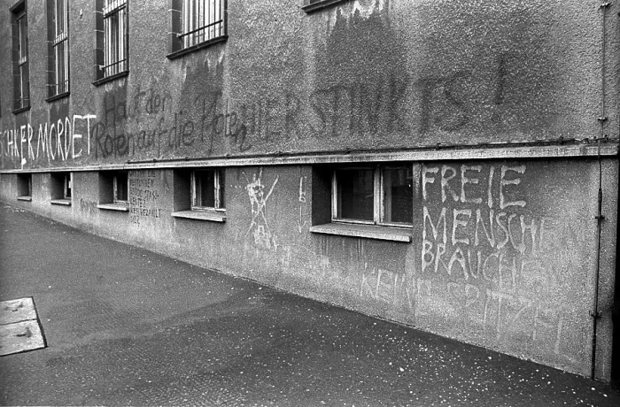 Framed Print : GDR, Berlin, 19 February 1990, headquarters of the GDR's State Security in Normannenstrasse