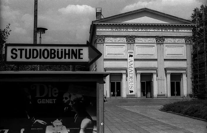 Framed Print : GDR, Berlin, 23.5.1990, Maxim Gorki Theatre
