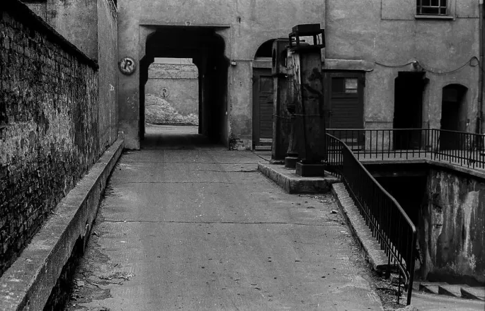 Framed Print : GDR, Berlin, 28. 4. 1986, old historic petrol station