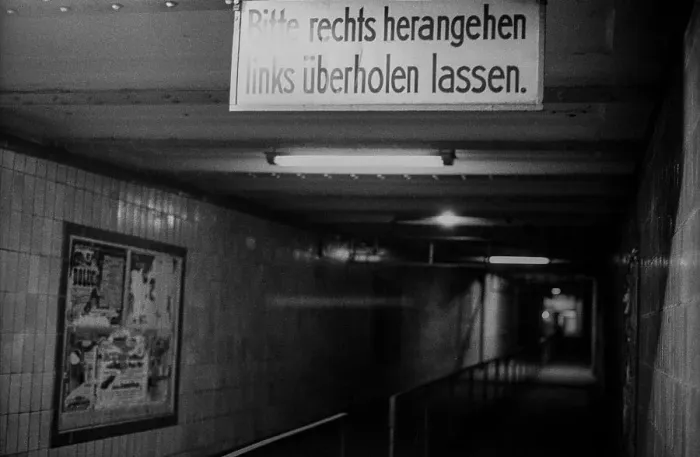 Framed Print : GDR, Berlin, 29 May 1990, Stadtmitte underground station (now U6) Framed Print : GDR, Berlin, 29 May 1990, Stadtmitte underground station (now U6)