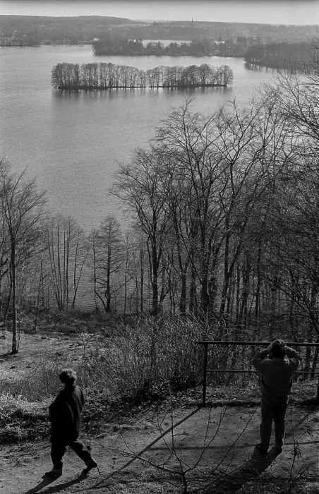 Framed Print : GDR, Feldberg, 17.02.1990, Feldberger Seenlandschaft (near Feldberg)