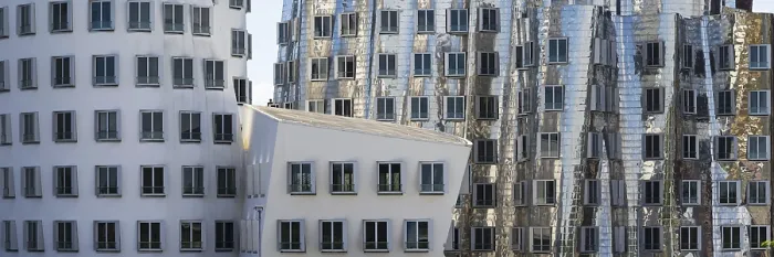 Framed Print : Gehry buildings, Media Harbour Framed Print : Gehry buildings, Media Harbour