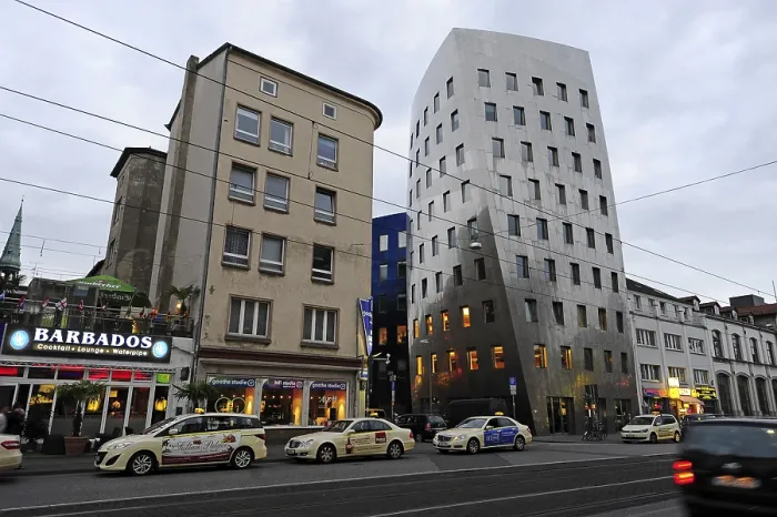 Framed Print : Gehry Tower in Goethestrasse, tower by architect Frank Gehry