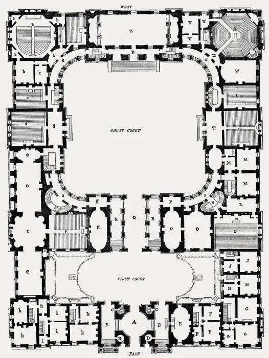 Framed Print : General plan, University, Edinburgh Framed Print : General plan, University, Edinburgh