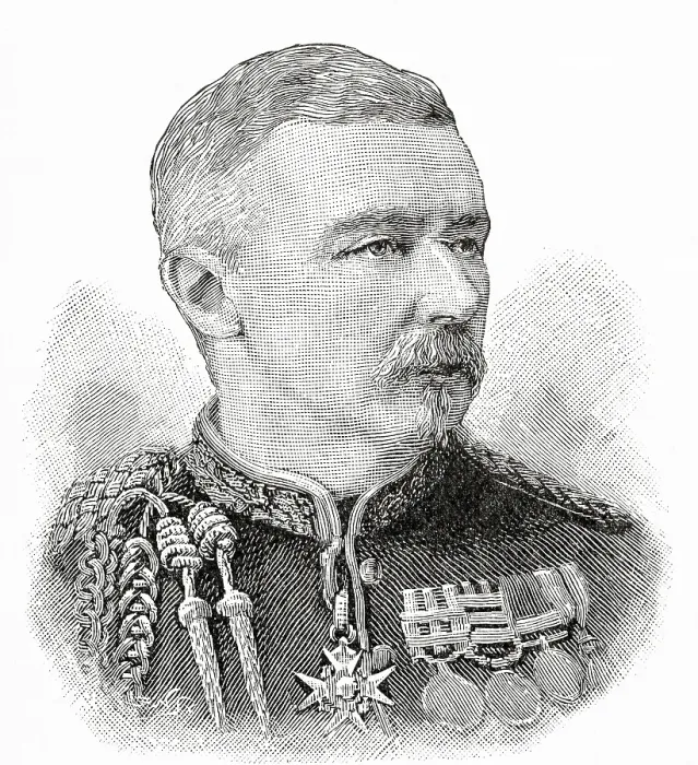 Framed Print : General Sir Robert Cunliffe Low, British officer