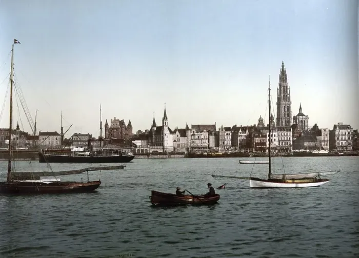 Framed Print : General view of Antwerp, Belgium Framed Print : General view of Antwerp, Belgium