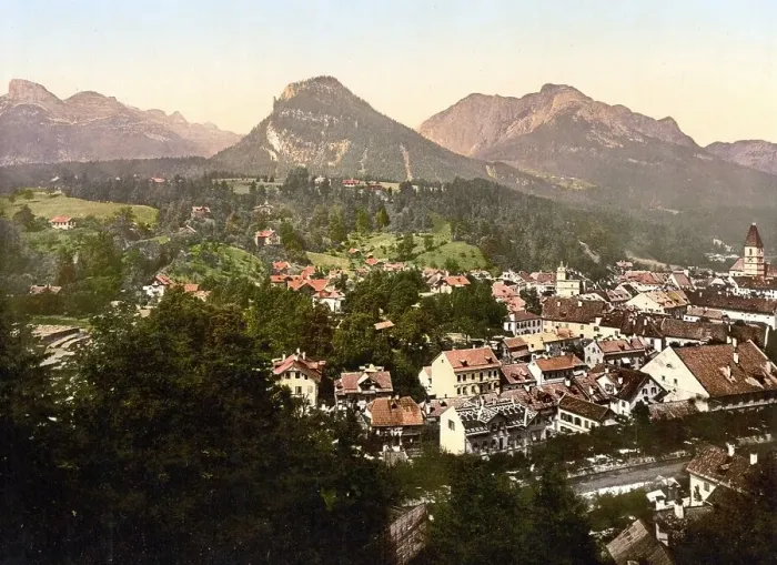 Framed Print : General view of Bad Aussee, Styria