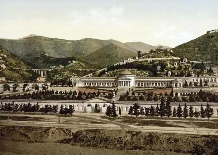 Framed Print : General view of the Campo Santo