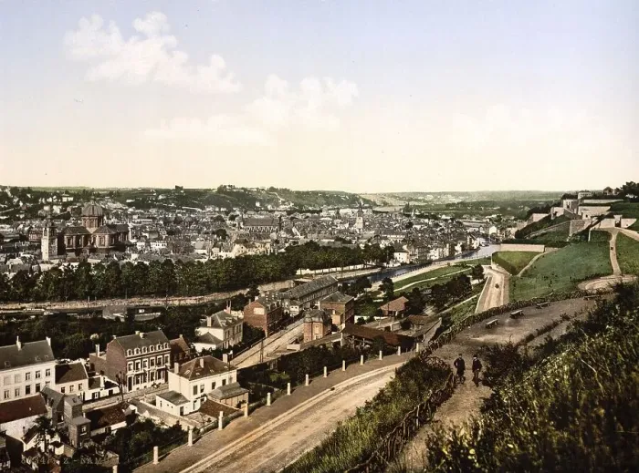 Framed Print : General view of the city, Namur