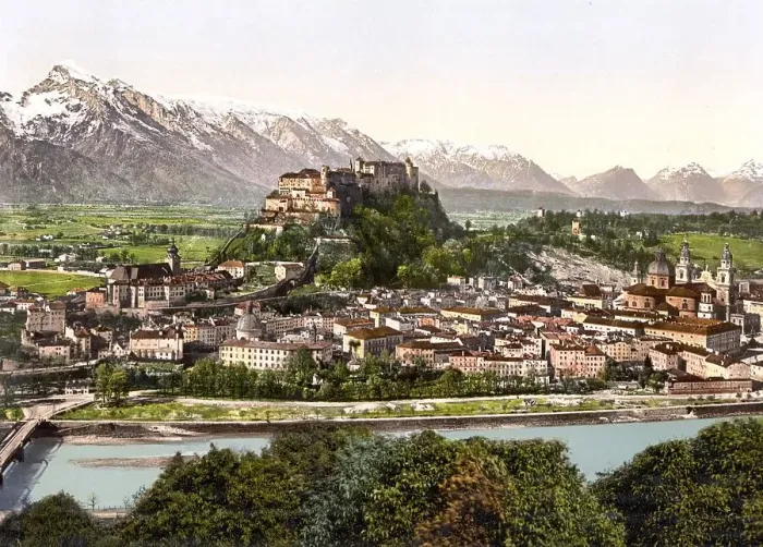Framed Print : General view from Kapuzinerberg of Salzburg Framed Print : General view from Kapuzinerberg of Salzburg