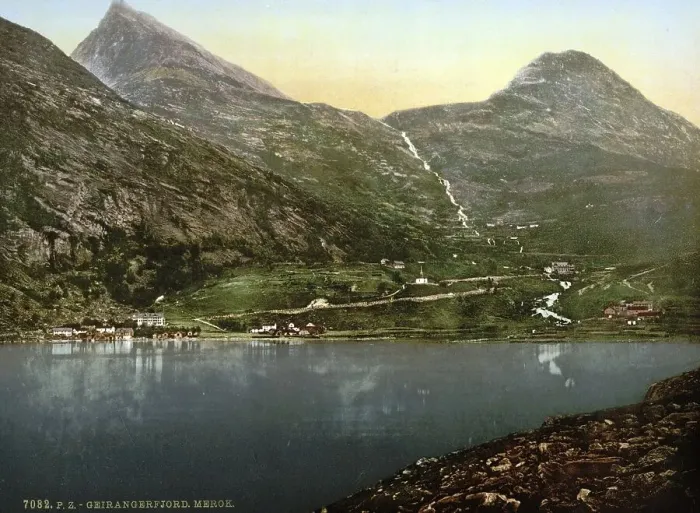 Framed Print : General view towards Merok, Geirangerfjord Framed Print : General view towards Merok, Geirangerfjord