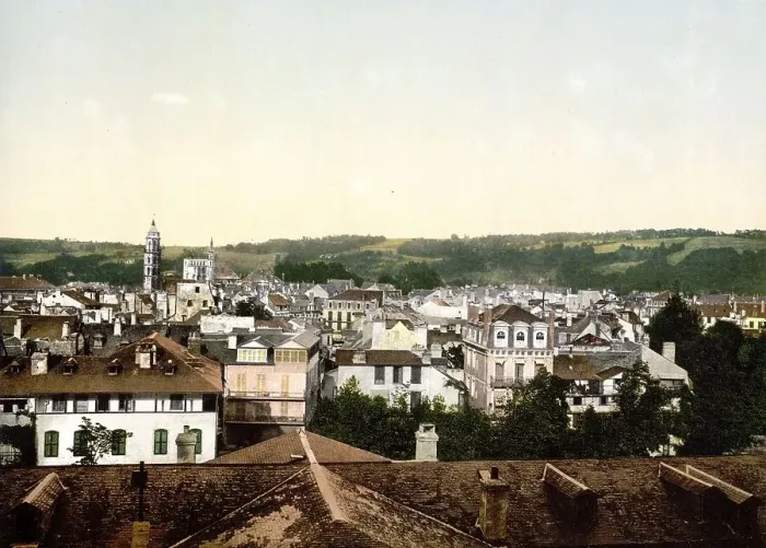 Framed Print : General view, Montpellier, around 1890