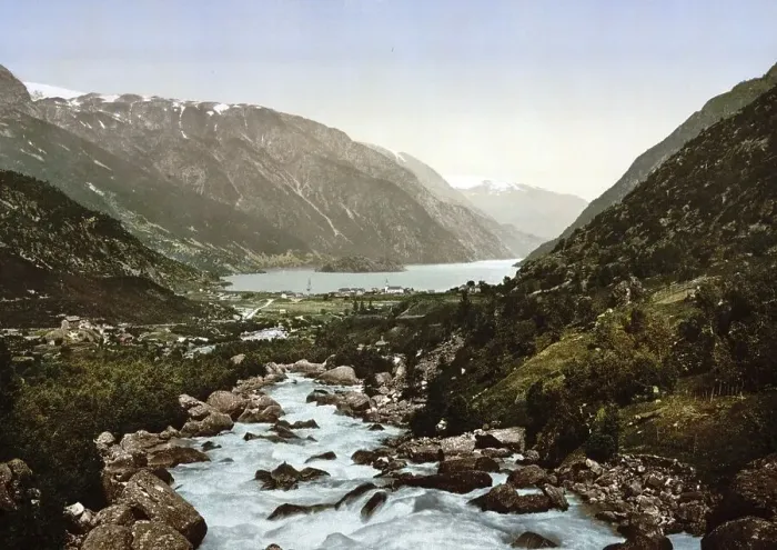 Framed Print : General view towards Odde, Odda