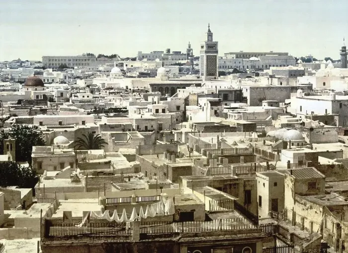 Framed Print : General view, seen from the Hotel Paris