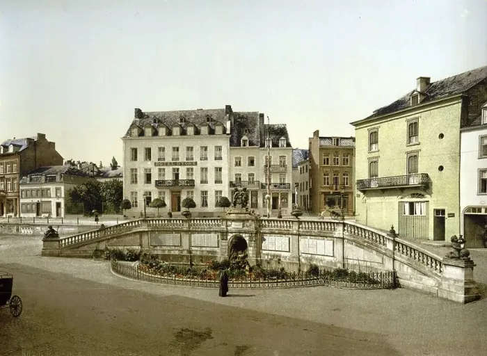 Framed Print : General view of the spa town of Spa in Wallonia