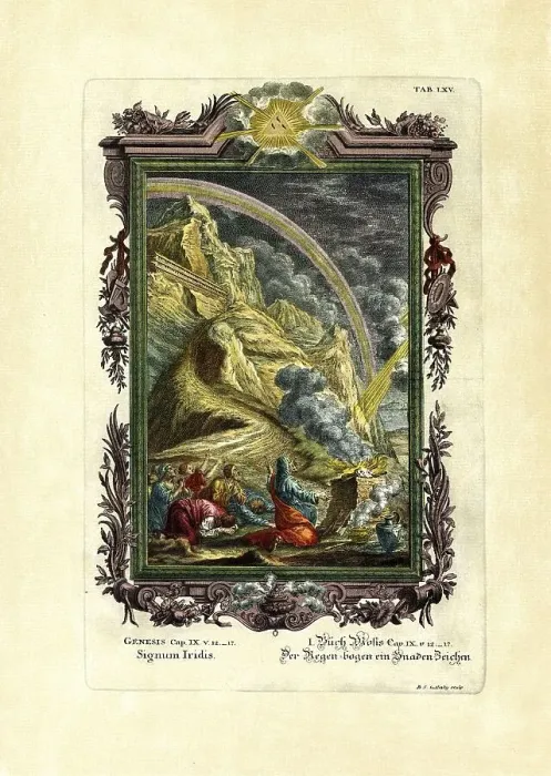 Framed Print : Genesis 9 / 12-17, The Rainbow a Sign of Grace
