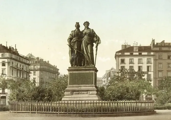 Framed Print : Geneva, Switzerland. The National Monument
