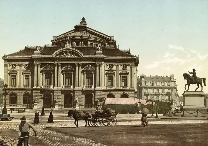 Framed Print : Geneva, Switzerland. The theatre