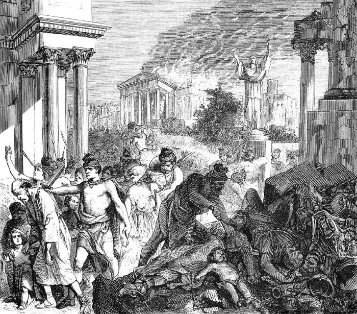 Framed Print : Genseric sacking Rome, 455 AD Framed Print : Genseric sacking Rome, 455 AD