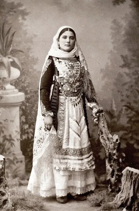 Framed Print : Gentlewoman from Athens in Sunday Dress Framed Print : Gentlewoman from Athens in Sunday Dress