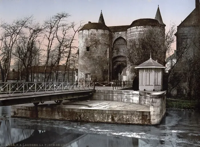 Framed Print : Gentpoort, city gate in, Bruges Framed Print : Gentpoort, city gate in, Bruges