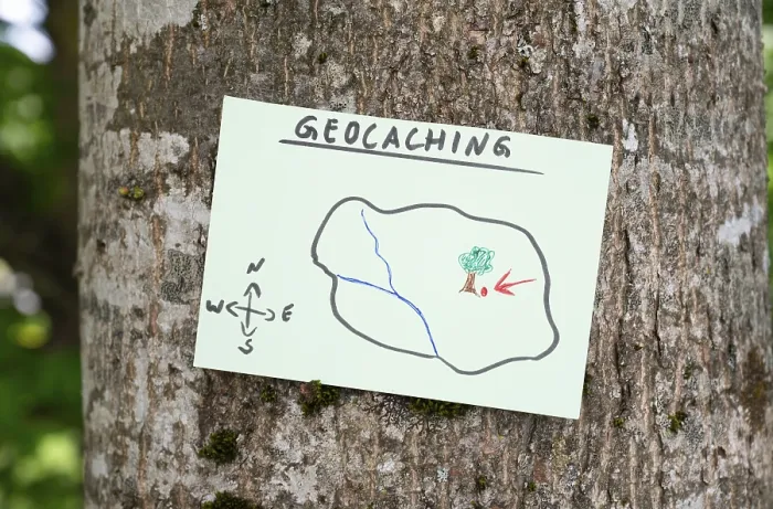 Framed Print : Geocaching, outdoor recreational activity Framed Print : Geocaching, outdoor recreational activity