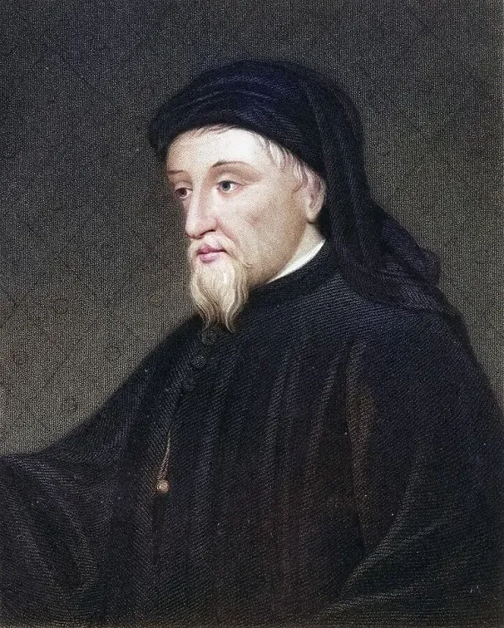 Framed Print : Geoffrey Chauce, (born c. 1342 / 1343)