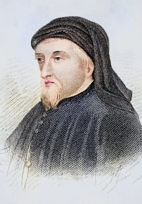 Framed Print : Geoffrey Chaucer, ca 1342 / 3-1400