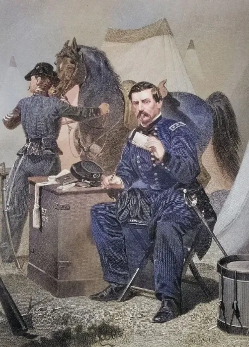 Framed Print : George Brinton McClellan (born 3 December 1826 in Philadelphia)