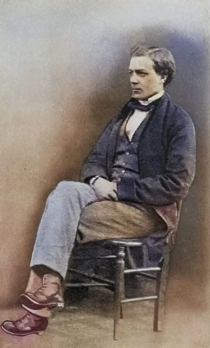 Framed Print : George Cadbury (1839-1922) at the age of 18