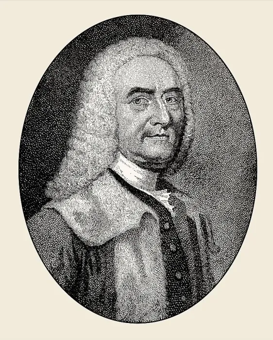 Framed Print : George Drummond, 1688-1766, accountant-general of excise in Scotland