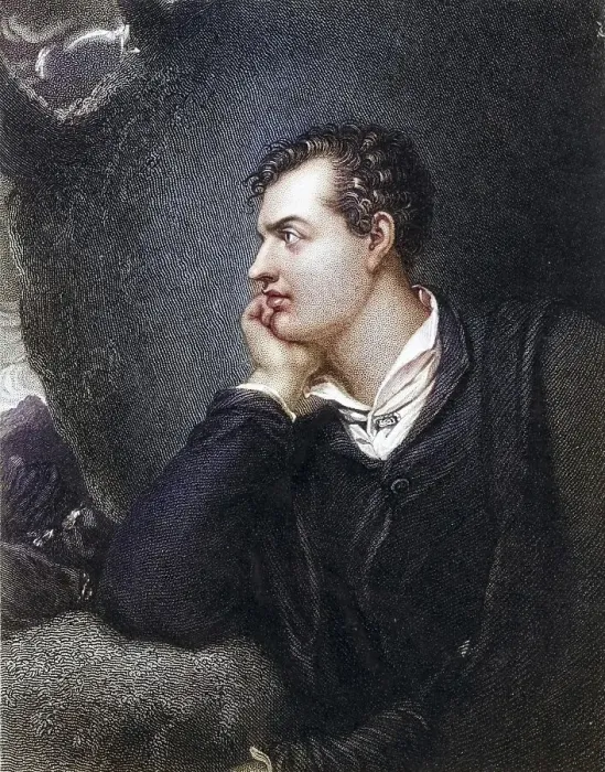 Framed Print : George Gordon, Lord Byron (1788-1824) Framed Print : George Gordon, Lord Byron (1788-1824)