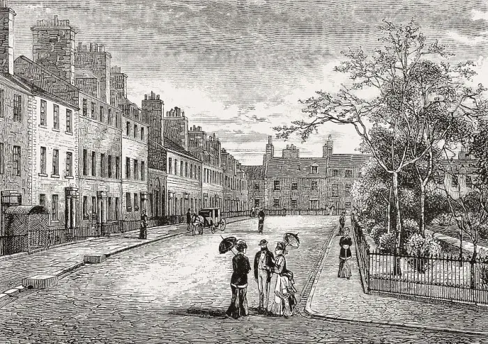 Framed Print : George Square, Edinburgh, Scotland, 19th century
