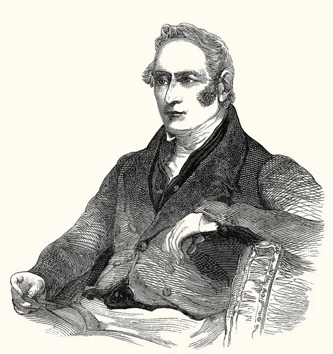 Framed Print : George Stephenson, 1781-1848, an English engineer and founder of the railroad industry Framed Print : George Stephenson, 1781-1848, an English engineer and founder of the railroad industry