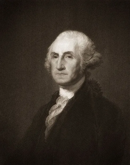 Framed Print : George Washington, 1732 - 1799