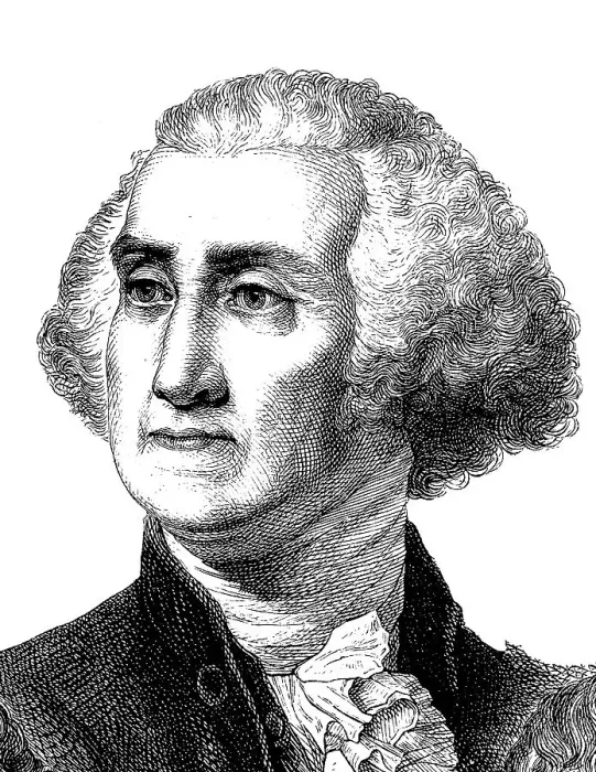 Framed Print : George Washington, 1732 - 1799