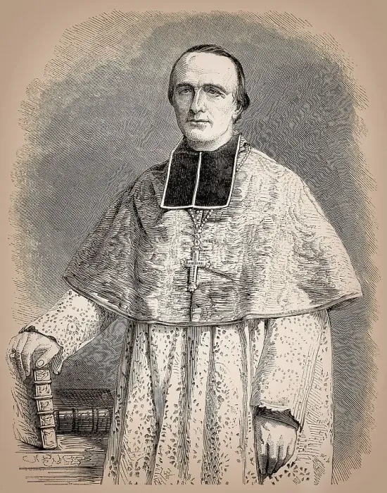 Framed Print : Georges Darboy, 1813 - 1871, archbishop of Paris Framed Print : Georges Darboy, 1813 - 1871, archbishop of Paris