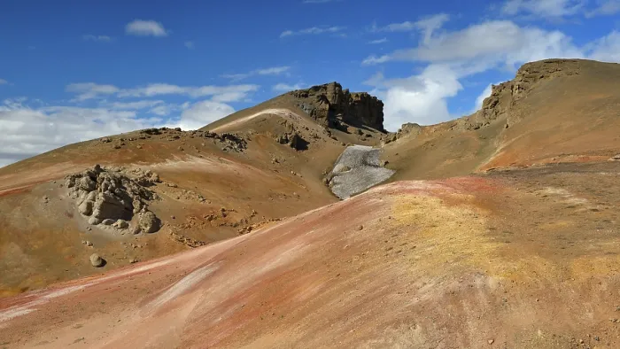 Framed Print : Geothermal area, Namafjall, Myvatn Region
