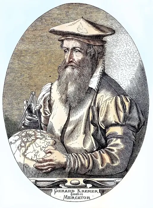 Framed Print : Gerhard Mercator, Gerard De Kremer Framed Print : Gerhard Mercator, Gerard De Kremer