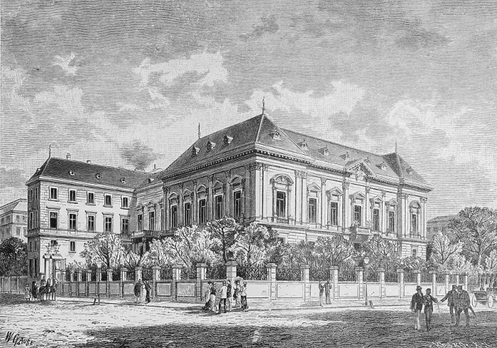Framed Print : The German ambassador hotel in Vienna