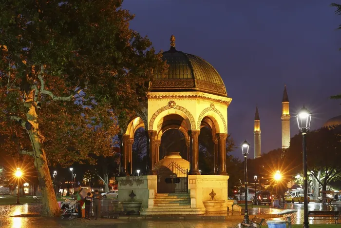 Framed Print : German Fountain in the Hippodrome or At Meydani square
