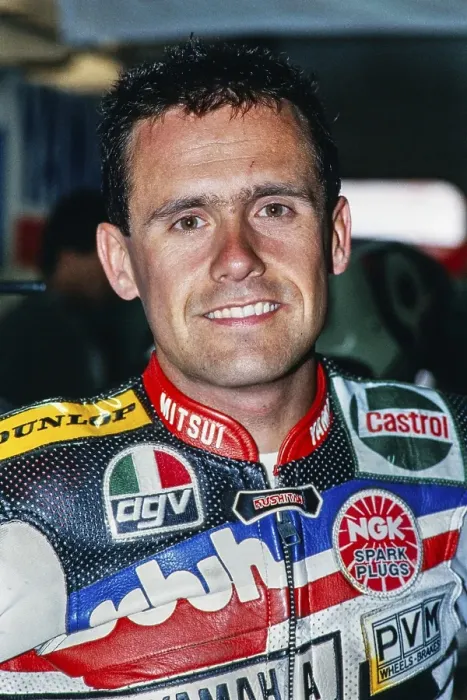 Framed Print : The German Jochen Schmid, portrait, German Mitsui-Yamaha Team, 250cc, Motorcycle World Championship, GP of Germany at the Hockenheimring on 14 June 1992